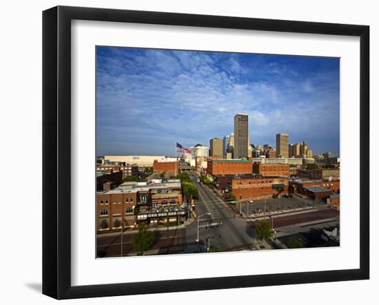 Oklahoma City Viewed from Bricktown District, Oklahoma, United States of America, North America-Richard Cummins-Framed Photographic Print