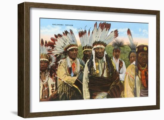 Oklahoma Indians-null-Framed Art Print