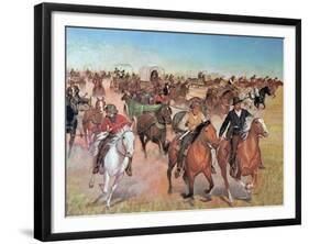 Oklahoma Land Rush, 1889-H.c. Mcbarron-Framed Giclee Print