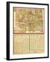 Oklahoma - Panoramic Map-Lantern Press-Framed Art Print