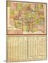 Oklahoma - Panoramic Map-Lantern Press-Mounted Art Print