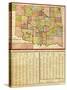 Oklahoma - Panoramic Map-Lantern Press-Stretched Canvas