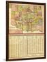 Oklahoma - Panoramic Map-Lantern Press-Framed Art Print