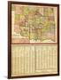 Oklahoma - Panoramic Map-Lantern Press-Framed Art Print