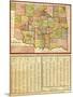 Oklahoma - Panoramic Map-Lantern Press-Mounted Art Print