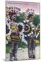 Oklahoma - Shawnee Indian War Dancers-Lantern Press-Mounted Art Print