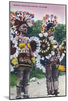 Oklahoma - Shawnee Indian War Dancers-Lantern Press-Mounted Art Print