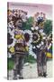 Oklahoma - Shawnee Indian War Dancers-Lantern Press-Stretched Canvas