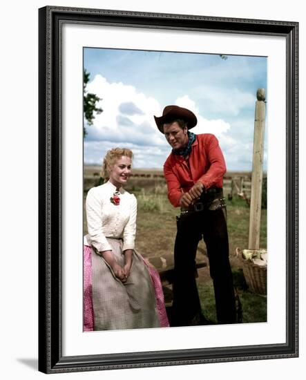 Oklahoma, Shirley Jones, Gordon MacRae, 1955-null-Framed Photo