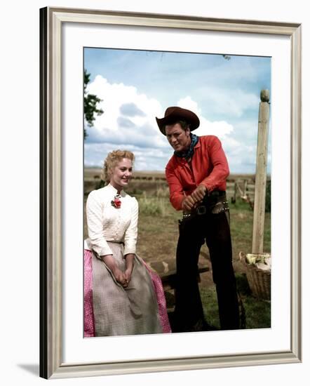 Oklahoma, Shirley Jones, Gordon MacRae, 1955-null-Framed Photo