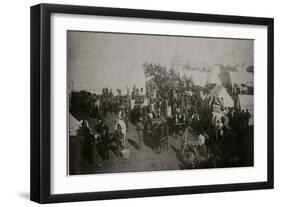 Oklahoma Sooners Land Rush-Walters & Evington-Framed Art Print