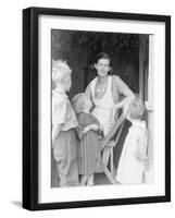 Oklahoma squatter's family, Riverside County, California, 1935-Dorothea Lange-Framed Photographic Print