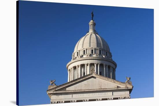 Oklahoma State Capitol Building, Oklahoma City, Oklahoma, USA-Walter Bibikow-Stretched Canvas