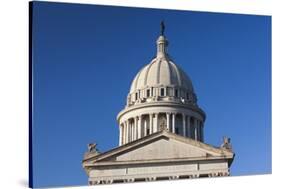 Oklahoma State Capitol Building, Oklahoma City, Oklahoma, USA-Walter Bibikow-Stretched Canvas