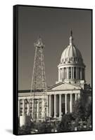 Oklahoma State Capitol Building, Oklahoma City, Oklahoma, USA-Walter Bibikow-Framed Stretched Canvas