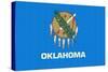 Oklahoma State Flag-Lantern Press-Stretched Canvas