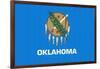 Oklahoma State Flag-Lantern Press-Framed Art Print