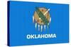 Oklahoma State Flag-Lantern Press-Stretched Canvas