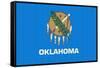 Oklahoma State Flag-Lantern Press-Framed Stretched Canvas