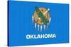 Oklahoma State Flag-Lantern Press-Stretched Canvas