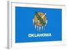 Oklahoma State Flag-Lantern Press-Framed Art Print