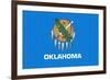 Oklahoma State Flag-Lantern Press-Framed Premium Giclee Print