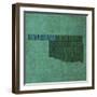 Oklahoma State Words-David Bowman-Framed Giclee Print