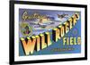 Oklahoma - Will Rogers Field, Large Letter Scenes-Lantern Press-Framed Art Print