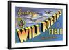 Oklahoma - Will Rogers Field, Large Letter Scenes-Lantern Press-Framed Art Print