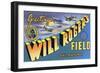 Oklahoma - Will Rogers Field, Large Letter Scenes-Lantern Press-Framed Art Print