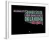 Oklahoma Word Cloud 1-NaxArt-Framed Art Print