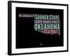 Oklahoma Word Cloud 1-NaxArt-Framed Art Print