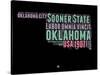 Oklahoma Word Cloud 1-NaxArt-Stretched Canvas