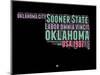 Oklahoma Word Cloud 1-NaxArt-Mounted Art Print