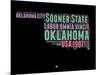 Oklahoma Word Cloud 1-NaxArt-Mounted Art Print