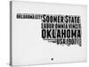 Oklahoma Word Cloud 2-NaxArt-Stretched Canvas