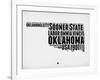 Oklahoma Word Cloud 2-NaxArt-Framed Art Print