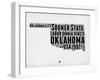 Oklahoma Word Cloud 2-NaxArt-Framed Art Print