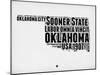 Oklahoma Word Cloud 2-NaxArt-Mounted Art Print