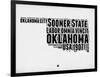 Oklahoma Word Cloud 2-NaxArt-Framed Art Print