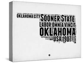 Oklahoma Word Cloud 2-NaxArt-Stretched Canvas