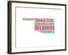 Oklahoma Word Cloud Map-NaxArt-Framed Art Print