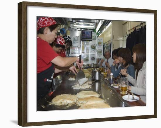 Okonomiyaki Restaurant, Hiroshima City, Japan-Christian Kober-Framed Photographic Print