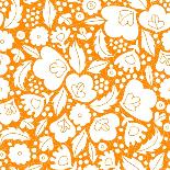 Happy Root Vegetables Horizontal Seamless Pattern Background-Oksancia-Art Print