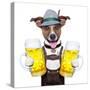 Oktoberfest Dog-Javier Brosch-Stretched Canvas