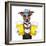 Oktoberfest Dog-Javier Brosch-Framed Photographic Print