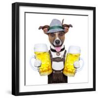 Oktoberfest Dog-Javier Brosch-Framed Photographic Print