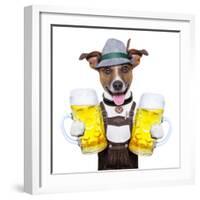 Oktoberfest Dog-Javier Brosch-Framed Photographic Print