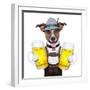 Oktoberfest Dog-Javier Brosch-Framed Photographic Print