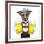 Oktoberfest Dog-Javier Brosch-Framed Photographic Print